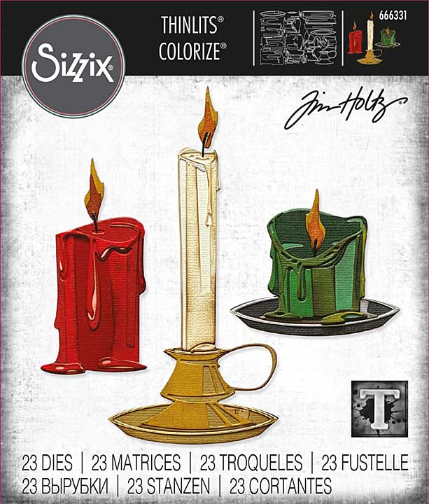 SO: Sizzix Thinlits Dies By Tim Holtz 23Pkg - Candleshop Colorize