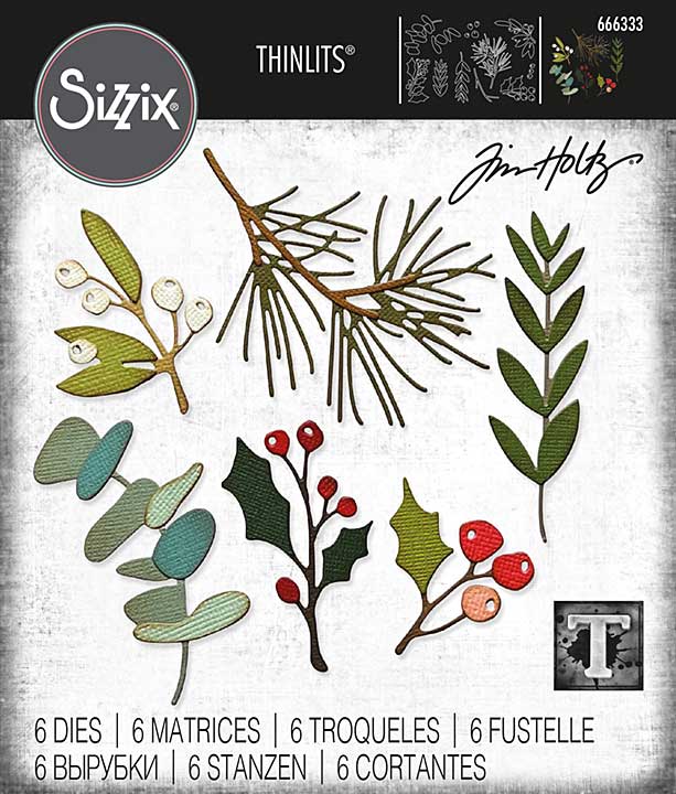 Sizzix Thinlits Dies By Tim Holtz 6Pkg - Festive Gatherings