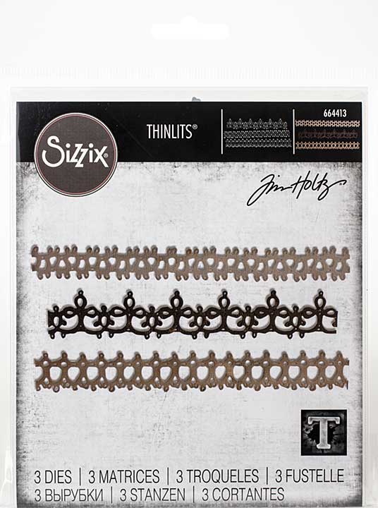 Sizzix Thinlits Dies By Tim Holtz 3pk - Crochet #2
