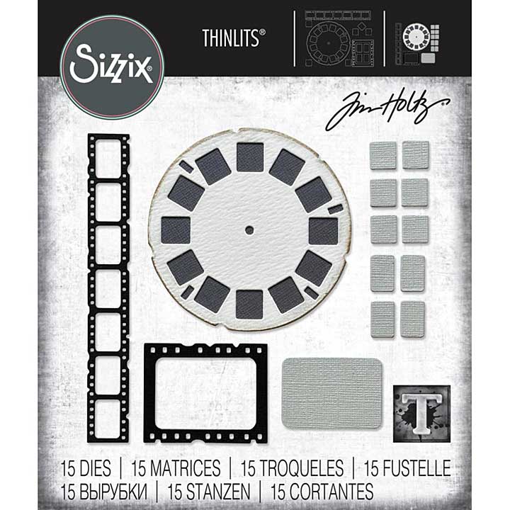 Sizzix Thinlits Dies By Tim Holtz 15Pkg - Vault Picture Show