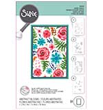 Sizzix A6 Layered Stencil 4Pkg - Abstract Blooms