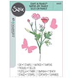 SO: Sizzix Framelits Die & A5 Stamp Set By 49 & Market - Painted Pencil Botanical
