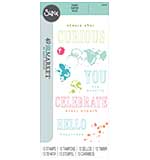 SO: Sizzix Clear Stamps By 49 & Market - Hello You 13pk