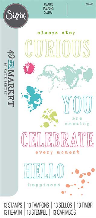 Sizzix Clear Stamps By 49 & Market - Hello You 13pk
