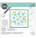 Sizzix Layered Stencils - Watercolour Flowers and Lattice