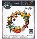 SO: Sizzix Thinlits Die by Tim Holtz Vault Foliage Wreath (14pcs) (666682)