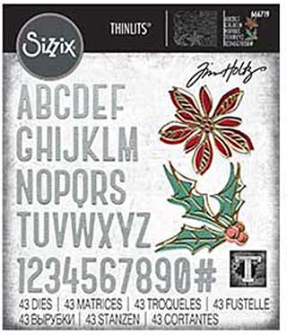 Sizzix Thinlits Die Set 43Pkg By Tim Holtz - Vault Seasonal Sketch