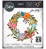 Sizzix Thinlits Die by Tim Holtz Vault Funky Floral Wreath (14pcs) (666563)