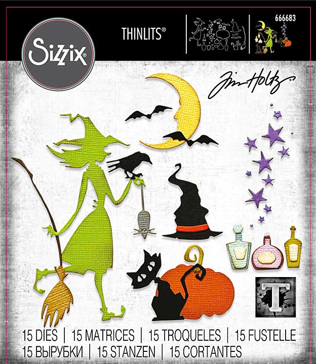 SO: Sizzix Thinlits Die by Tim Holtz Vault Wicked (15pcs) (666683)