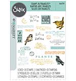 Sizzix A5 Clear Stamps With Framelits Die By 49 And Market - Bird Song