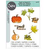 Sizxix A5 Clear Stamps With Framelits Die By 49 And Market - Pencil Line Harvest