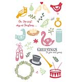 Sizzix Clear Stamps by Catherine Pooler 12 Days of Christmas (30pcs)