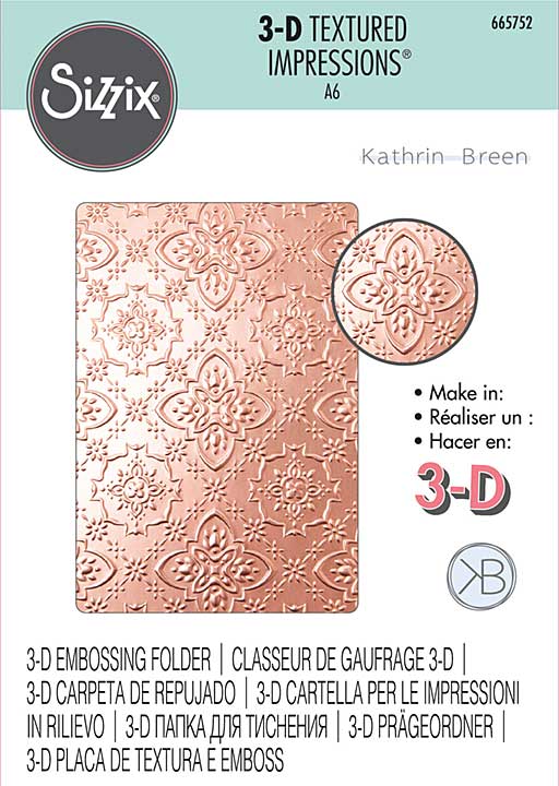 Sizzix 3D Textured Impressions by Kath Breen Ornamental Motif