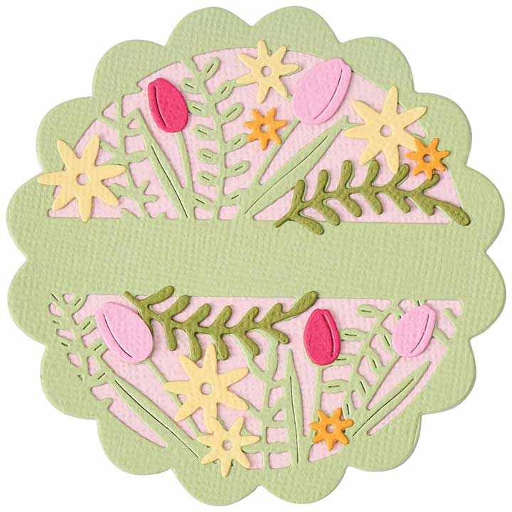 SO: Sizzix Catherine Pooler - Thinlits Die - Tulips and Blooms Circle (6pcs)