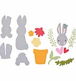 Sizzix Catherine Pooler - Thinlits Die - Bunny Bits and Blooms #2 (15pcs)