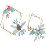 Sizzix Thinlits Die by Olivia Rose Geometric Winter Frame (18pcs)