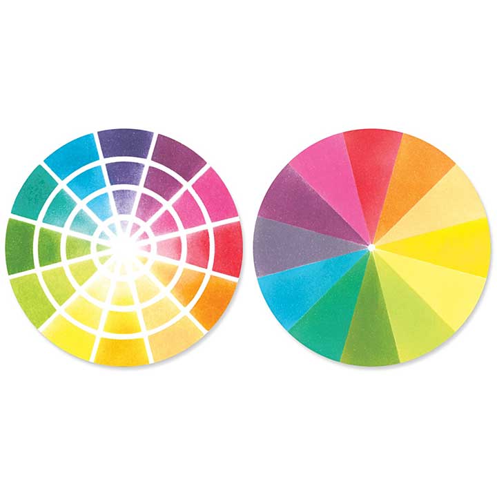 SO: Sizzix Layered Stencils by Eileen Hull Color Wheel (3pcs)