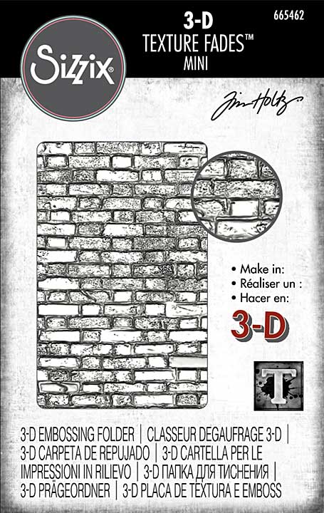 Sizzix 3D Texture Fades Mini by Tim Holtz Brickwork