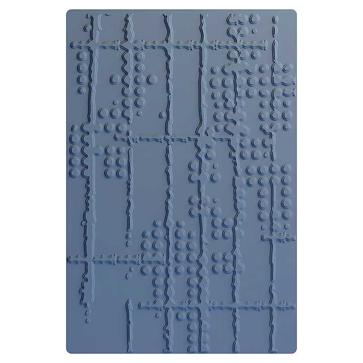 Sizzix Multi-Level Embossing Folder by Seth Apter Dot Matrix