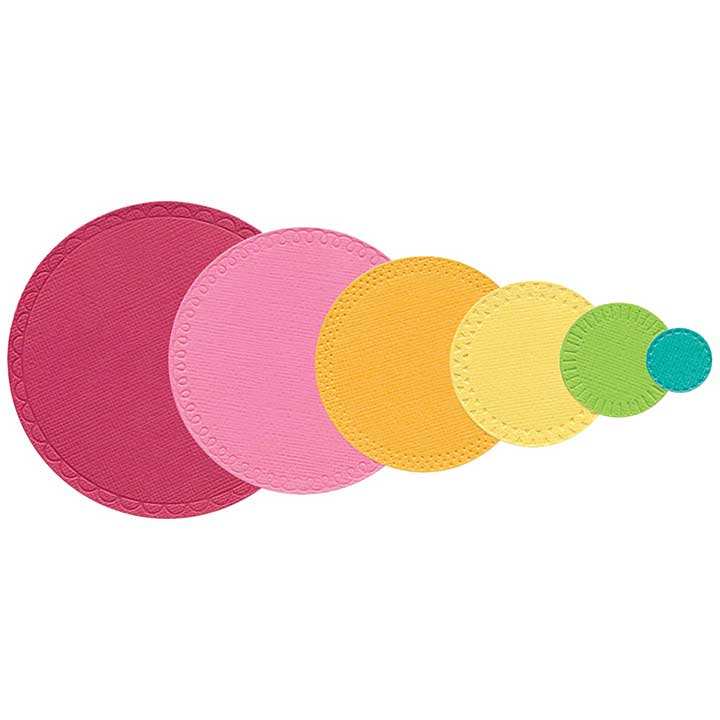 Sizzix Thinlits Die by Catherine Pooler Border Party Circles (6pcs)