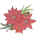 Sizzix Framelits Die with Stamps by 49 and Market Poinsettia Trio (10+16pcs)