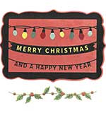 Sizzix Thinlits Die by 49 and Market Snap and Swap Merry Christmas (15pcs)