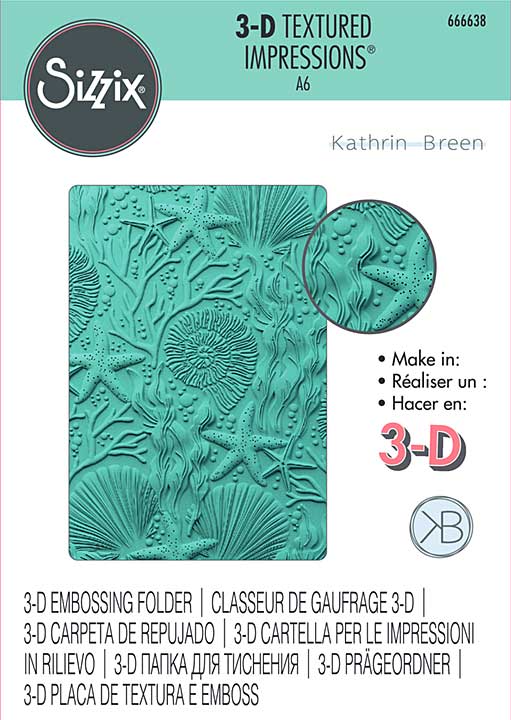 Sizzix 3D Textured Impressions by Kath Breen Under the Sea