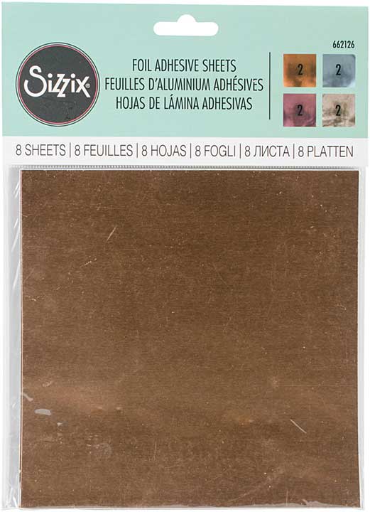 Sizzix Adhesive Foil 6x6 Inch Sheets (8pcs)