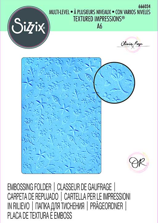Sizzix Multi-Level Textured Impressions by Olivia Rose Drifting Leaves