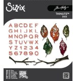 Thinlits Die by Tim Holtz Vault Leaves + Sticks (43pcs) (666914)