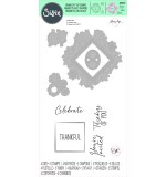 Framelits Die w/Stamps by Olivia Rose Floral Celebration (4+5pcs)