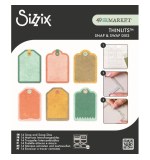 Sizzix Thinlits Die Set Snap and Swap Mini Tags (14pcs) by 49 and Market