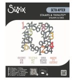 Sizzix Thinlits Die Set with Stamps Recount (10+4pcs) by Seth Apter