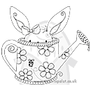 SO: Rachelle Anne Miller Clear Stamp - Peek A Bunny