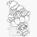 SO: Tina Wenke - Clear Stamp - Mouse Holding Ice Cream