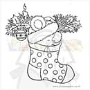 SO: Gillian Roberts Clear Stamp - Christmas stocking