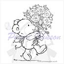 SO: Penny Johnson Clear Stamp - Bear Flowers
