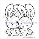 SO: Penny Johnson Clear Stamp - Two Cute Rabbits