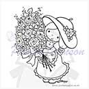 SO: Penny Johnson Clear Stamp - Star Girl Bouquet