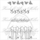 SO: Rachelle Anne Miller Clear Stamp set - Picket fence borders