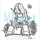 SO: Mo Manning Clear Stamp - Rae with journal [D]