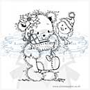SO: Laurence Clear Stamp - Teddies stocking