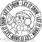 Molly Blooms - Jolly Snowman Postmark