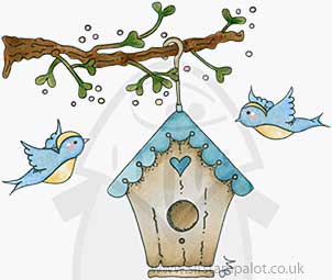 SO: Molly Blooms - Birdhouse on a Branch