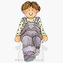 Molly Blooms - Molly in Dungarees