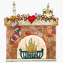 SO: Molly Blooms - Festive Fireplace