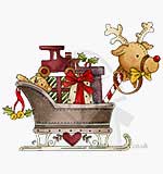 Molly Blooms - Santas Toy Filled Sleigh