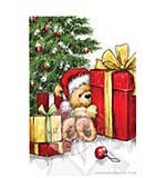 SO: Wild Rose Studio - Clear Stamp - Teddy with gift