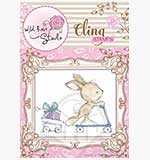 SO: Wild Rose Studio Cling Stamp - Bunny on scooter