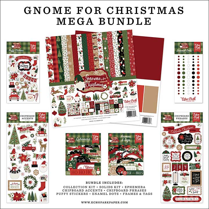 Echo Park Mega Bundle Collection Kit 12X12 - Gnome For Christmas